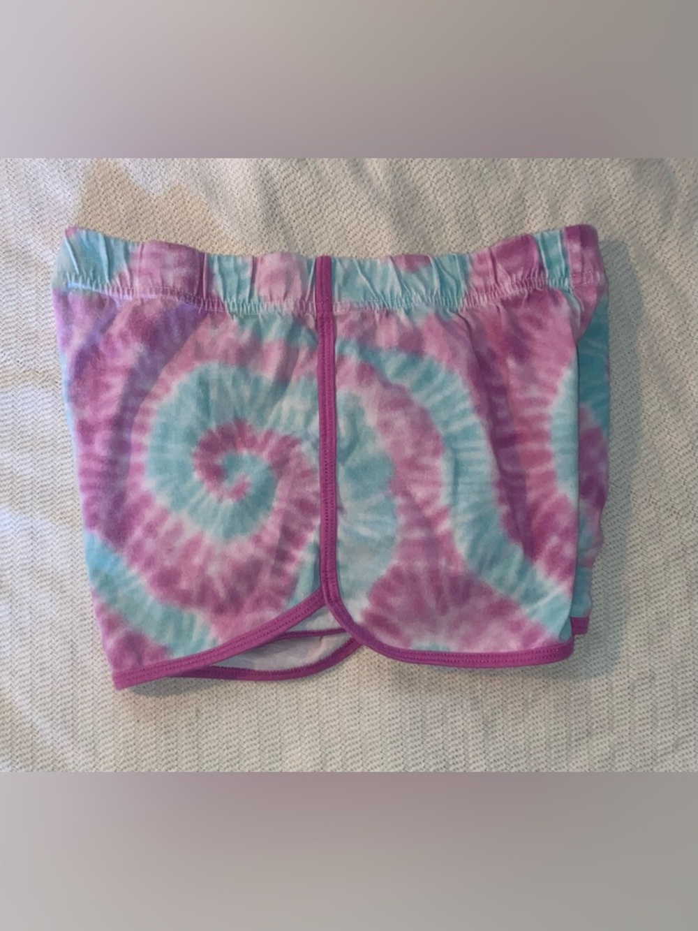 Tie dye purple and blue lounge shorts - Picture 4 of 4